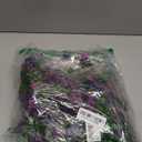 Artificial Fake Hanging Flowers Plants for Outdoor Spring Decoration,2 PCS Faux Silk Daisy with Eucalyptus Leaves, UV Resistant Look Real for Outside Home Indoor Planter Porch Patio Balcony Yard Decor (Double Purple)