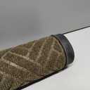 Front Door Mat Indoor Outdoor Entrance, Welcome Mat for Entryway, Stain and Fade Resistant, Heavy Duty Absorbent Door Mat, Non Slip Door Mats Outdoor, Entry Doormat, 36x24 Inch, Brown (Coffee)