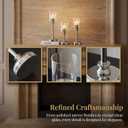 Sliver Hurricane Candle Holders - Set of 6 Tall Candlestick Holders Windproof Taper Candle Holders, Metal Stand for Table Centerpiece Outdoor Indoor Wedding Party Holiday Decor