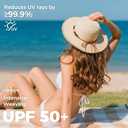 ACUSHLA Straw Sun Hat for Women Wide Brim Vintage Boater Summer Beach