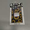 Case for iPhone 16 Pro Max [Compatible with MagSafe] Built in Magnetic Cute Girly Sleek Print Boho Aesthetic Style Design for Women Girls Flowers Floral Sunflower Soft TPU Protective Shockproof Black