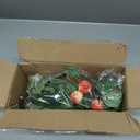  17.72 Inches Artificial Fake Apple Branches Realistic Tall Apple Bouquets Tree Branch with Long Stem and Green Leaves Fruit Plant for Home Office Vase Filler Shop Decoration