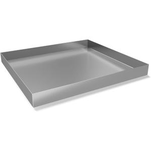 32" x 30" x 2.5" 304 Stainless Steel Washing Machine Drip Pan, Heavy Duty Washer Drip Tray Floor Protection for Under Washer Dryer, Floor Leak Protector for Laundry Room