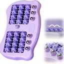 Foot Massage Roller, Portable Reflexology Massager for Relieve Pain from Plantar Fasciitis and Improved Circulation,Three Massage Techniques for Relax Muscles Suitable for Home Office Use (Purple)
