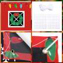 Newwiee 4 Pcs Large Christmas Reindeer Door Cover Set Elk Classroom Door Decoration Christmas Reindeer Background Banner Xmas Deer Party Decor for Wall Window Classroom Office Home Indoor Outdoor