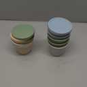 PandaEar 6 Pack Silicone Baby Food Storage Containers, 4 oz Small Food Containers with Lids, Reusable Baby Snack Containers for Kids Toddler, Homemade Baby Food Freezer Storage, Freezer Safe