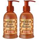 Garnier Whole Blends Honey Treasures Hair Honey Repairing Serum for Long, Damaged Hair, 5.1 Fl Oz, 2-Count