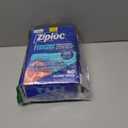Ziploc Quart Food Storage Freezer Bags, Stand-Up Bottom, Easy to Fill, 60 Count