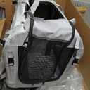 Extra Large Cat Carrier Soft Sided, Portable Small Dog Carrier for 2 Cats, 24"x16.5"x16" Car Travel Folding Comfortable Design with Litter Box and Bowls, Grey-2+ Litter Box+ Bowl*2