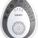 Homedics Rejuvenate Traveler White Noise Sound Machine, Portable Sound Machine with 4 Relaxing Sounds for Travel, Home, Nursery and Office, Auto Off Timer