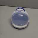 UFO Hamster Cage Funny Cute Travel Portable Small Pet Out Cage for Guinea Pigs Rabbits Hamsters Sugar Gliders(blue)
