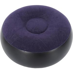 Inflatable Chair Ottoman 20.5''x7.9'' Heavy-Duty PVC Flocking Portable Unstuffed Pouf with 80kg Capacity Indoor/Outdoor Use for Patio Camping Home Office Waterproof & Compact Storage
