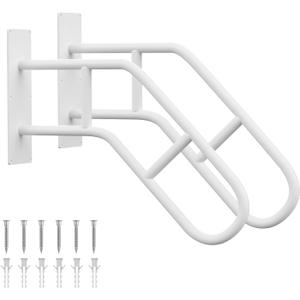 Aduanbang Hand Rails for Outdoor Steps & Elderly,U-Shape Wall Mount Stair Railing, Porch, Deck, Garage & Garden Grab Bar, 2 Pack Safety Handle