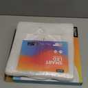 TALOYA Smart Ceiling Light Flush Mount LED WiFi,Compatible with Alexa Google Home,Dimmable Low Profile Ambient Light Fixture for Bedroom Living Room Hallway Kitchen Nursery,12 Inch,RGB (White)