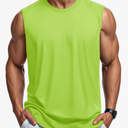 MAGCOMSEN Men's Tank Top Cotton Muscle Workout Gym Shirts Moisture Wicking Lightweight Summer Casual Sleeveless Shirts, M