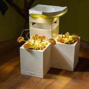 LeGrow Venus Fly Trap Pot, 50000lux Grow Light with Timer, 7 Days Watering Free, Indoor Planter with Drainage Hole & Self-Watering Tray for Carnivorous Plant, Sundew, Succulent, Cactus [No Plant]