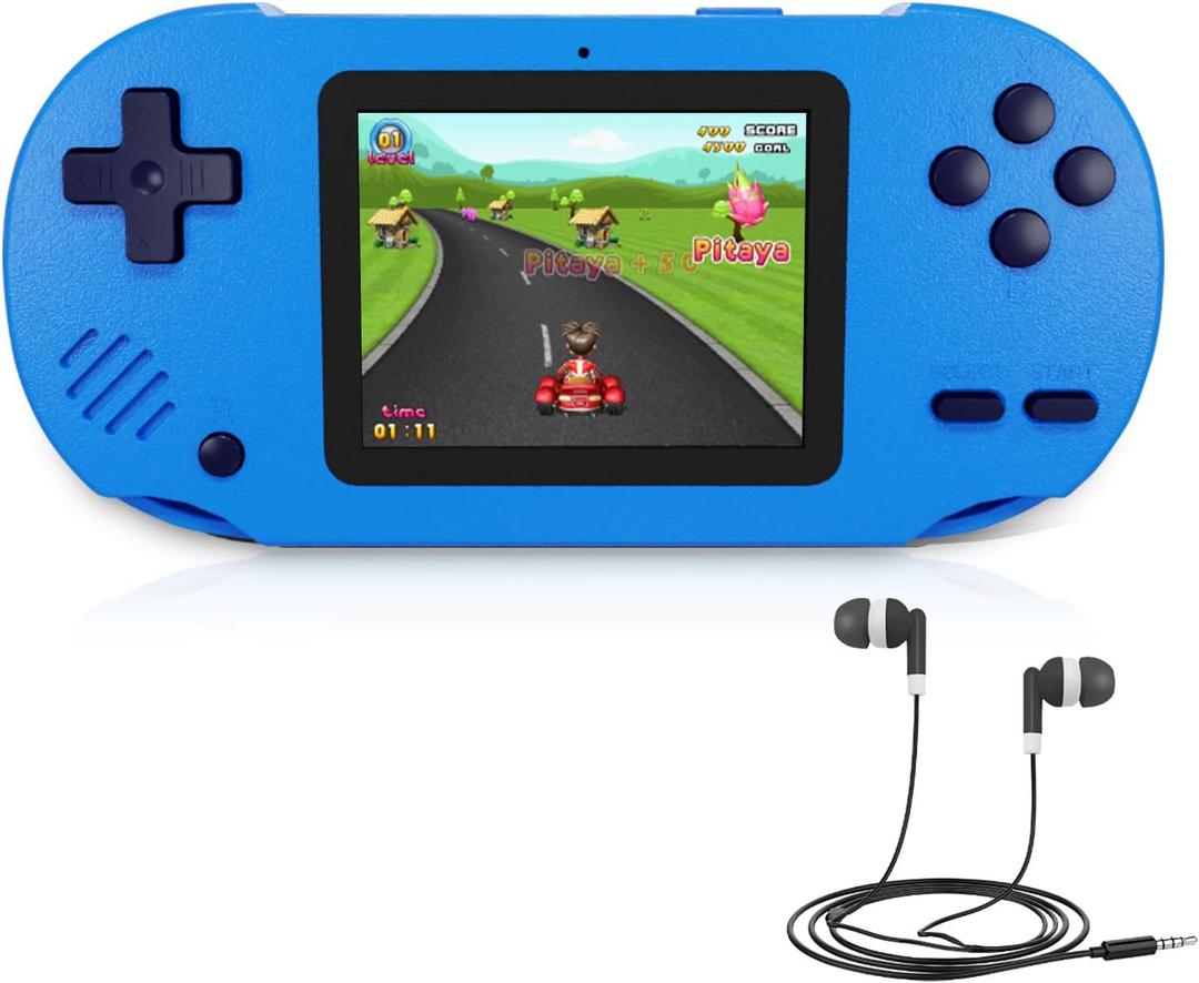 Damcoola Handheld Game for KidsThis Features a 3.0-inch Screen and Comes preloaded with 300 Classic Games. A Fun Toy for Both Kids and Adults! Perfect as a Birthday Gift for Children