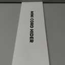 Yecaye 128in Mini Cord Hider for 1 Mini Wire, On-Wall Cord Cover Channel, Tape Wire Concealer, Cable Cover Cable Management for Home Office, W0.5in H0.31in, White