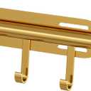 12" Valet Rod for Closet Pull Out (1 Pack, Gold)