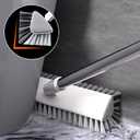 Floor Scrub Brush with Long Handle, Heavy-Duty Tile and Shower Grout Brush Stiff, Professional Grout Cleaner for Bathroom, Kitchen, Floor, Tile Brush Concrete Surfaces
