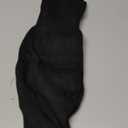 Unisex Cashmere Knee Brace Pads Knee Warmers Thicken Lengthen Breathable Elastic Knees Sleeves Support Protector (Black)