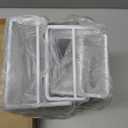 4 Pack Magnetic Shelves for Washing Machine, Heavy-Duty Magnetic Laundry Organizer with Hooks, Washing Machine Shelf for Refrigerator, Metal Storage Baskets, Closet & Laundry Room Organization(White)