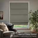 CHICOLOGY Cordless Roman Shade Window Treatment, Room Darkening Privacy Liner, True-to-Size No Deduction, Inside/Outside/Ceiling Mount, Cordless for Kids & Pets, 27" W x 64" H, Del Mar Sandcastle