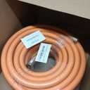 Wiseflow Garden Hose 75FT x 3/4", Heavy Duty Rubber Hose, Water Hose with Five Layered Braiding, Male Female Fittings, 1200PSI Burst, 300PSI Working for Yard, Car Wash, Pets (Orange)