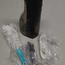 Leominor Water Dental Flosser - 5 Modes Cordless Portable Oral Irrigator, IPX7 Waterproof, Rechargeable Teeth Cleaner Upgrade Datchable Tank Professional Flossing Cleaning Pick for Home Travel (Black) (230ml)