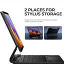 Dexnor Keyboard Case for Samsung Galaxy Tab S10 Lite/S10 FE/S9 FE 5G 10.9"/S9 11" Case with Keyboard Magnetic Floating Cantilever Stand Multi-Touch Trackpad Wireless Backlit with S Pen Holder, Black