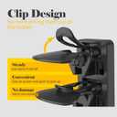 Hat Organizer for Baseball Caps 2 Pack, Adhesive Hat Rack for Wall, Baseball Cap Organizer (Black)