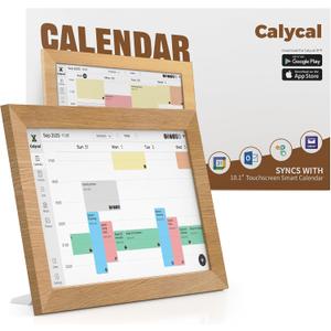 Calycal 10.1" Wall Planner Digital Calendar - Schedule Management, Chore Chart, Meal Planner, To Do List, and Digital Photo Frame,Smart Touchscreen Interactive Display, Perfectly Matches Home Decor