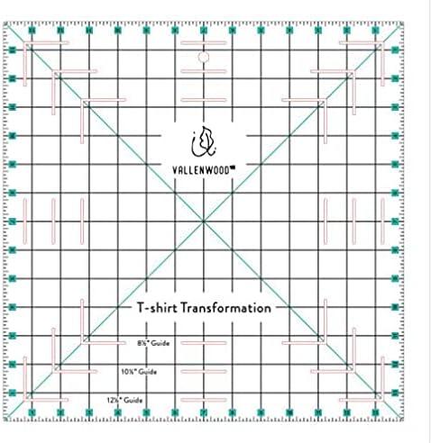 Not Overpriced T-Shirt Alignment Transformation Ruler 14x14inches. Turn Any Old T Shirt Into a Quilt Full of Memories. By Andrea Miani. Tshirt Transfer Centering Tee Shirts Square Quilting Template.