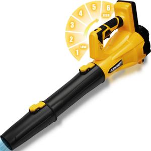 Cordless Leaf Blower for Dewalt 20V Max Battery(Tool Only), 560 CFM/180 MPH Electric Leaf Blower with 6-Speed Variable, Lightweight Leaf Blowers, Battery Powered Blowers for Yard, Lawn, Patio Cleaning