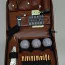 Golf Gifts for Men and Women, Golf Accessories Set with Hi-End Case, Golf Balls, Rangefinder, Golf Tees, Brush, Multifunctional Divot Knife, Scorer, Golf Ball Clamp