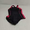 beautyin Women's One Piece Athletic Racerback Swimsuit Slimming Bathing Suit (X-Large, Black and Red)