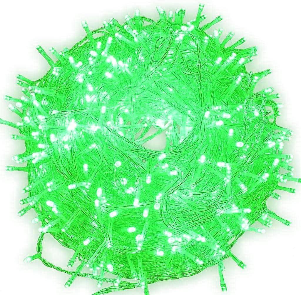 Christmas Fairy Lights Christmas Tree Fairy Lights, 10M 80 LED Christmas Tree String Lights Decorative Christmas Lights USB (Green)