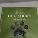 EXPAWLORER Anti-Slip Dog Socks,Dog Boots&Paw Protectors to Prevent Licking,Dog Shoes for Hot/Cold Pavement, Double Sides Non-Skid Traction Control on Hardwood Floor for Senior Dogs (Medium (4 Count), Black)