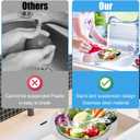 2pcs Swan-Shaped Drain Basket, Stainless Steel Sink Strainer Catcher Multi-Functional Quick Drain Kitchen Filter for Fruits Vegetables, Faucet Hanging (Small)