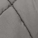 Mr. Sandman Weighted Blanket for Adults Queen Size 15 lbs, Soft Cooling Heavy Minky Blanket for Sleep, Washable Throw Blanket with Glass Beads, 60 x 80 Inches, Grey