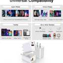 USB C Charger Block,3Pack 20W Dual Port USB C Wall Charger Plug Fast Charging Adapter USB A Quick Charging Brick Plug for iPhone Air/17 Pro Max/16E/16 ProMax/16Plus/15/14/13/12/11/XS,iPad Pro,AirPods