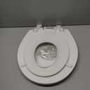 Mayfair NextStep Slow-Close Toilet Seat with Built-In Toddler Potty Training Seat, Removable, White, Round