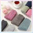 Syhood 20 Pairs Women Wool Socks Xmas Gifts Warm Winter Crew Thermal Thick Cozy Fuzzy Socks for Women Terry Knit Cotton Socks