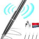 Voice Recorder with Playback, 128GB Digital Voice Activated Recorder with Intelligent Noise Reduction, Recording Device, 4800Hrs Smart Tap Dictaphone for Lectures Meeting, Class, Work, Interviews