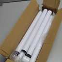 White Curtain Rods for Windows 66 to 120 - 2 Pack 5/8'' Metal Heavy Duty Curtain Rods Set with Brackets - Adjustable Thin Curtain Rod for Livingroom, Outdoor Patio,Bedroom(5.5-10 Feet)