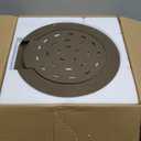 20" Round Garden Water Bowl, Stainless Steel Spilling Water Feature for Outdoor Ponds, and Other Landscaped Areas (Antique Brown Coated)