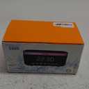 S300 Portable Bluetooth Speaker with 15W Fast Wireless Charging, 13-Color Dimmable Night Light, White Noise, Alarm, FM Radio, 10W Stereo, BT5.3, TWS, for Home, Office, Bedroom (Black)