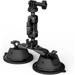 SmallRig Camera Suction Cup Mount, Mount for GoPro, on Car Window, Windshield, for Sony DSLR, Lightweight Camera, Vehicle Shooting,Vlogging, Mobile Phone, Action Camera with Action Camera Mount - 3566