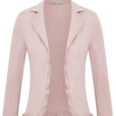 GRACE KARIN Women Business Casual Cropped Blazer Jacket Open Front Cotton Cardigan L
