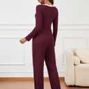 Two Piece Sets for Women Long Sleeve Wide Leg Tracksuits 2 Piece Lounge Sets Winter Casual Sweatsuits Matching Sets (Red, M)